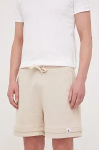 Kraťasy Calvin Klein Jeans pánské, béžová barva