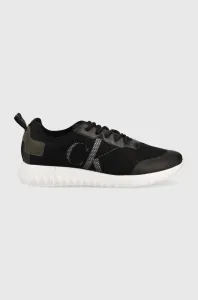 Sneakers boty Calvin Klein Jeans Sporty Runner Eva Slipon , černá barva