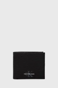 Kožená peněženka Calvin Klein Jeans černá barva #2026496