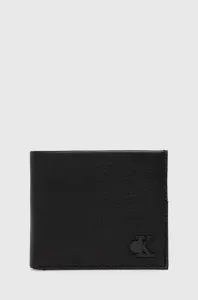 Kožená peněženka Calvin Klein Jeans černá barva #4981311