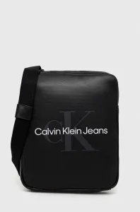 Calvin Klein Jeans Monogram Soft Reporter Taška Černá