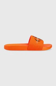 Pantofle Calvin Klein Jeans SLIDE MONOGRAM CO pánské, oranžová barva, YM0YM00061 #4825671