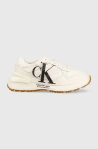 Sneakers boty Calvin Klein Jeans CHUNKY RUNNER OVER BRAND WN béžová barva, YW0YW00941