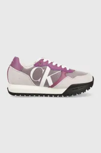 Sneakers boty Calvin Klein Jeans YW0YW00884 TOOTHY RUNNER BOLD MONO W fialová barva #3586980