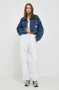 Džínová bunda Calvin Klein Jeans dámská, přechodná, oversize