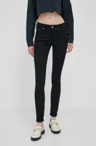 Džíny Calvin Klein Jeans dámské, černá barva #5413237