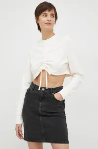 Mikina Calvin Klein Jeans dámská, bílá barva, hladká #5821017