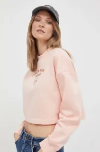 Mikina Calvin Klein Jeans dámská, růžová barva, s potiskem #5393053