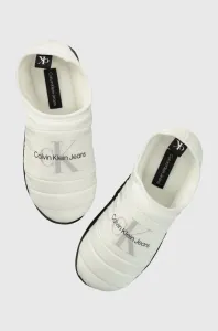 Pantofle Calvin Klein Jeans HOME SLIPPER MONO WN bílá barva, YW0YW00747