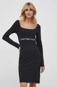 Šaty Calvin Klein Jeans černá barva, mini #5967821