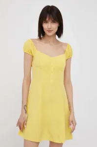 Šaty Calvin Klein Jeans žlutá barva, mini
