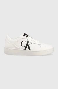 Sneakers boty Calvin Klein Jeans Cupsole Laceup Basket Low bílá barva #2035443