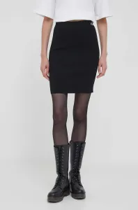 Sukně Calvin Klein Jeans černá barva, mini, pouzdrová #5413424