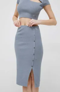 Sukně Calvin Klein Jeans šedá barva, midi, pouzdrová #4866461
