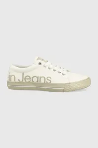 Tenisky Calvin Klein Jeans dámské, béžová barva #2016771