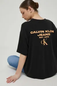 Tričko Calvin Klein Jeans černá barva
