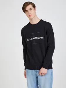 Calvin Klein Jeans Embroidery Svetr Černá #2854458