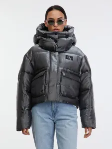 Calvin Klein Jeans Zimní bunda Šedá #5756609