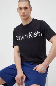 Tréninkové tričko Calvin Klein Performance Effect černá barva, s potiskem