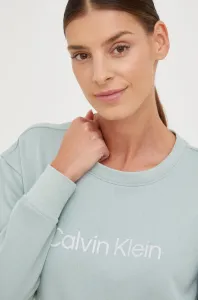 Tréninková mikina Calvin Klein Performance tyrkysová barva, s potiskem #4067359