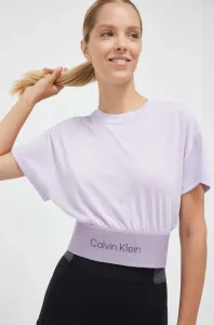 Tréninkové tričko Calvin Klein Performance fialová barva