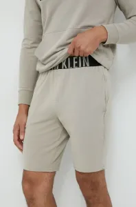 Pyžamové šortky Calvin Klein Underwear pánské, béžová barva