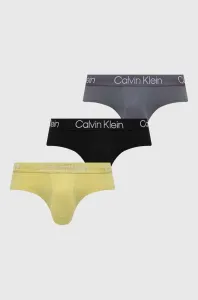 Spodní prádlo Calvin Klein Underwear 3-pack pánské, žlutá barva
