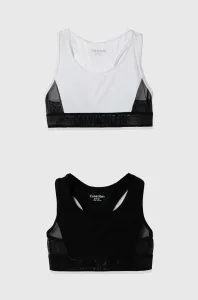 Dětská sportovní podprsenka Calvin Klein Underwear 2-pack černá barva