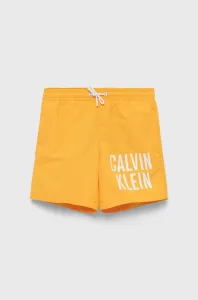 Dětské plavkové šortky Calvin Klein Jeans žlutá barva #1992378