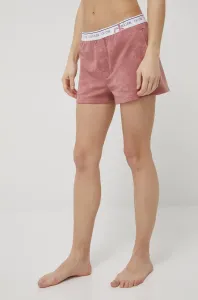 Pyžamové šortky Calvin Klein Underwear Ck One dámské, růžová barva