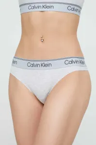 Tanga Calvin Klein Underwear šedá barva #4332710