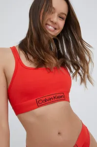 Podprsenka Calvin Klein Underwear červená barva, hladký