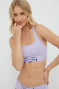 Podprsenka Calvin Klein Underwear fialová barva, hladký
