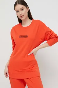 Mikina Calvin Klein Underwear oranžová barva, s aplikací #5036263