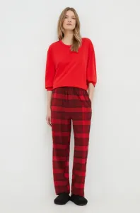 Pyžamo Calvin Klein Underwear červená barva, bavlněná