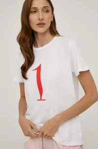 Pyžamové tričko Calvin Klein Underwear dámské, bílá barva