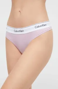 Tanga Calvin Klein Underwear fialová barva #6131005