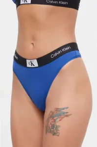 Tanga Calvin Klein Underwear tmavomodrá barva