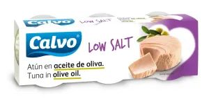 Calvo Tuňák v olivovém oleji s nízkým obsahem soli 3x80 g #1154994