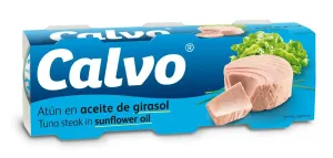 Calvo Tuňák ve slunečnicovém oleji 3 x 80 g