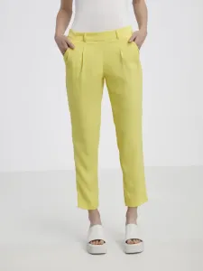 CAMAIEU Kalhoty Žlutá