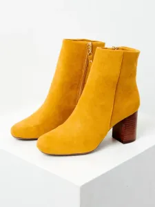 CAMAIEU Kotníková obuv Žlutá #3985940