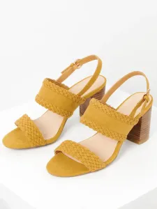 CAMAIEU Sandále Žlutá