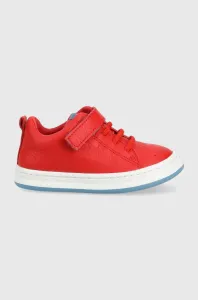 Dětské kožené sneakers boty Camper červená barva #5153061