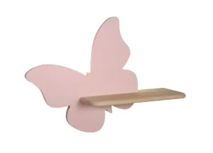 Candellux Nástěnné svítidlo policové 5W, růžový motýl 21-84897
