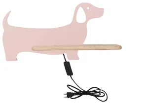 Candellux Nástěnné svítidlo policové 5W, růžový pes - s napájecím kabelem 21-01030
