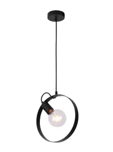Candellux Černý závěsný lustr Nexo Ledea pro žárovku 1x E27 50101199