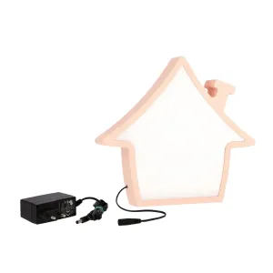 Dětská lampička HOUSE LED Candellux Růžová