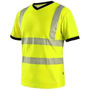 Canis (CXS) Reflexní tričko CXS RIPON - Žlutá / černá | XXXL