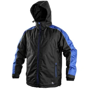 Canis (CXS) Pánská zimní bunda BRIGHTON - Černá / modrá | XL